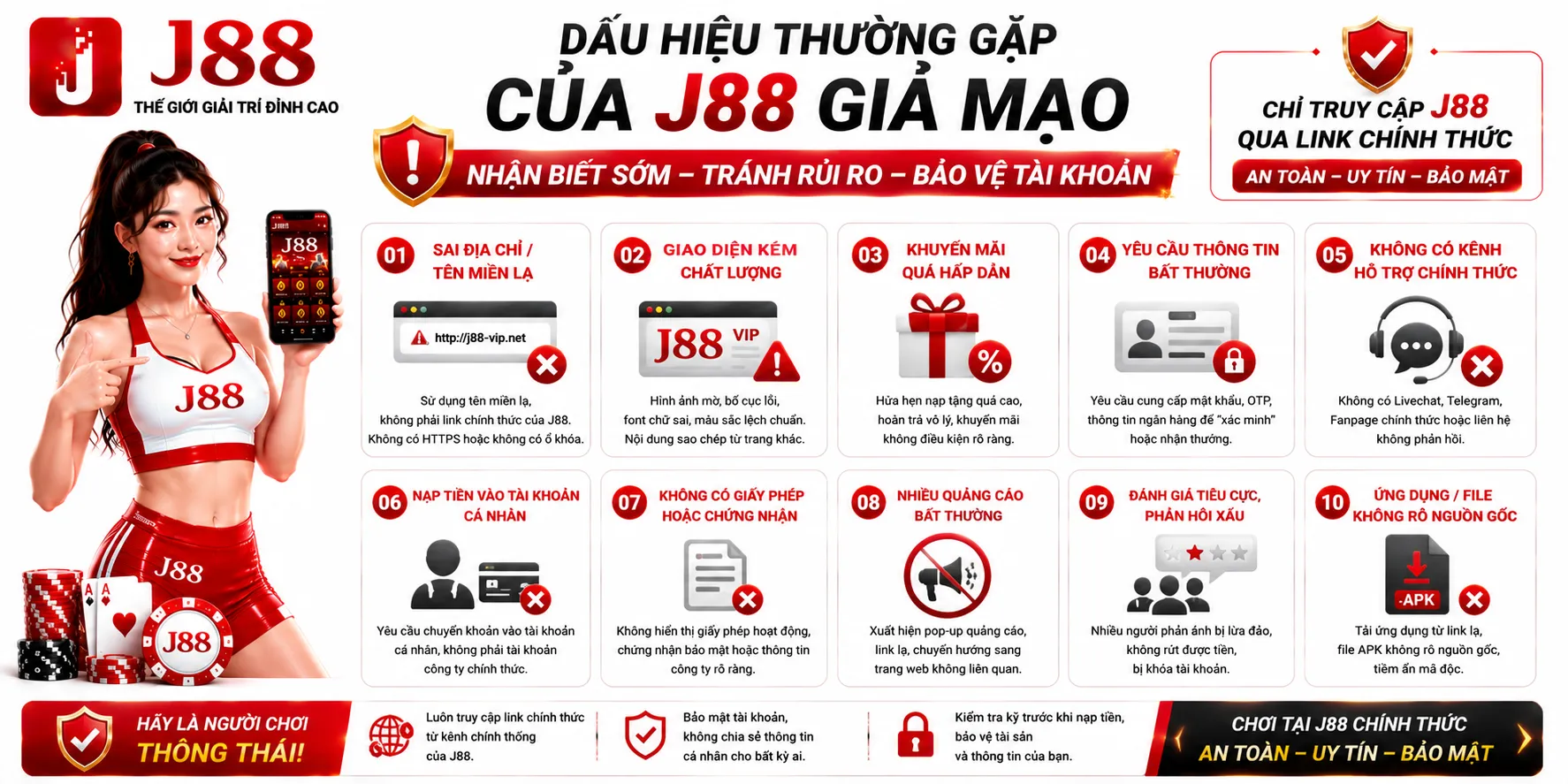 J88 Lừa Đảo? Cách Phân Biệt Website Thật Và Trang Giả Mạo 2 Cách kiểm tra website J88 trước khi đăng nhập