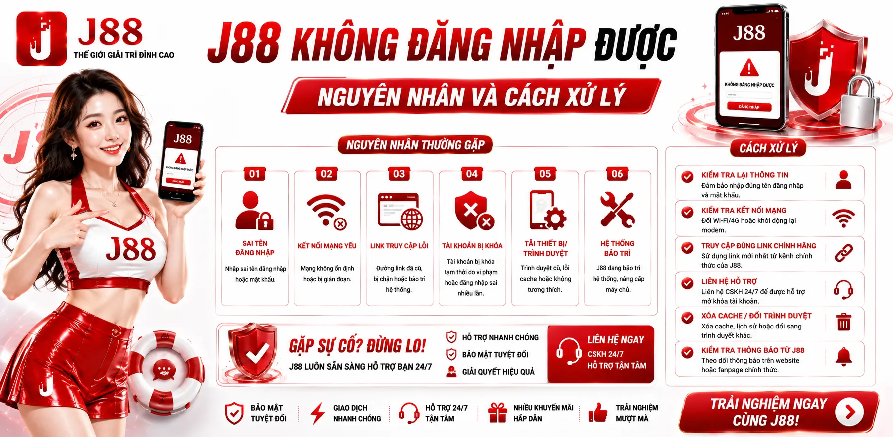 J88 Không Đăng Nhập Được