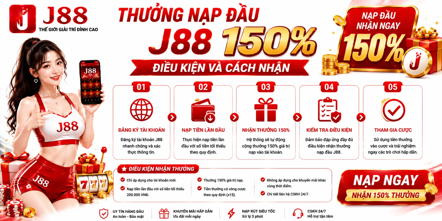 Thưởng Nạp Đầu J88